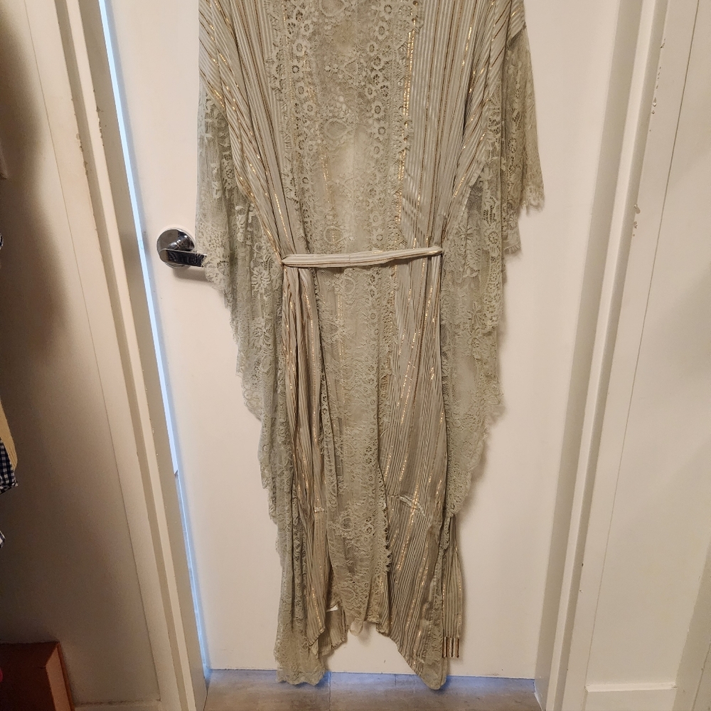ANTHROPOLOGIE Lace Kaftan And Pleated Duster W/ TAG - Picture 8 of 11